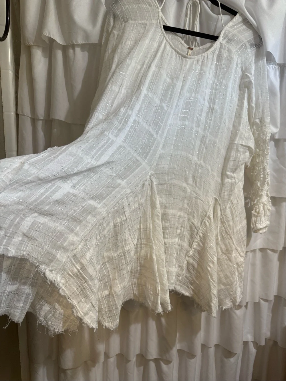 Free People white shores tunic- Boho Tunic